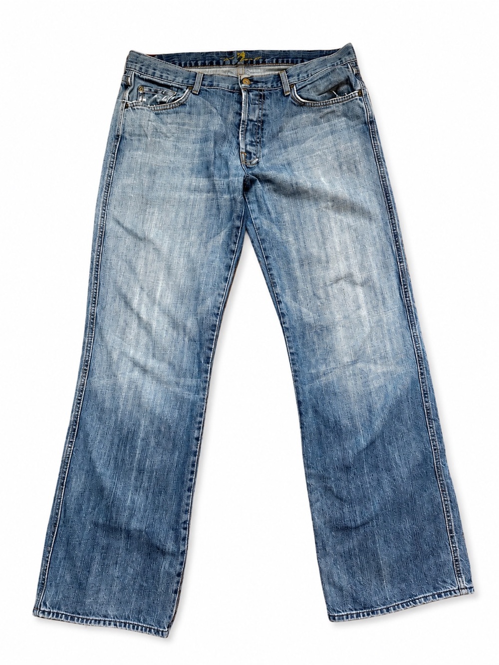 7 For All Mankind A Pocket USA Made Straight Leg Jeans Button Fly Men’s 34